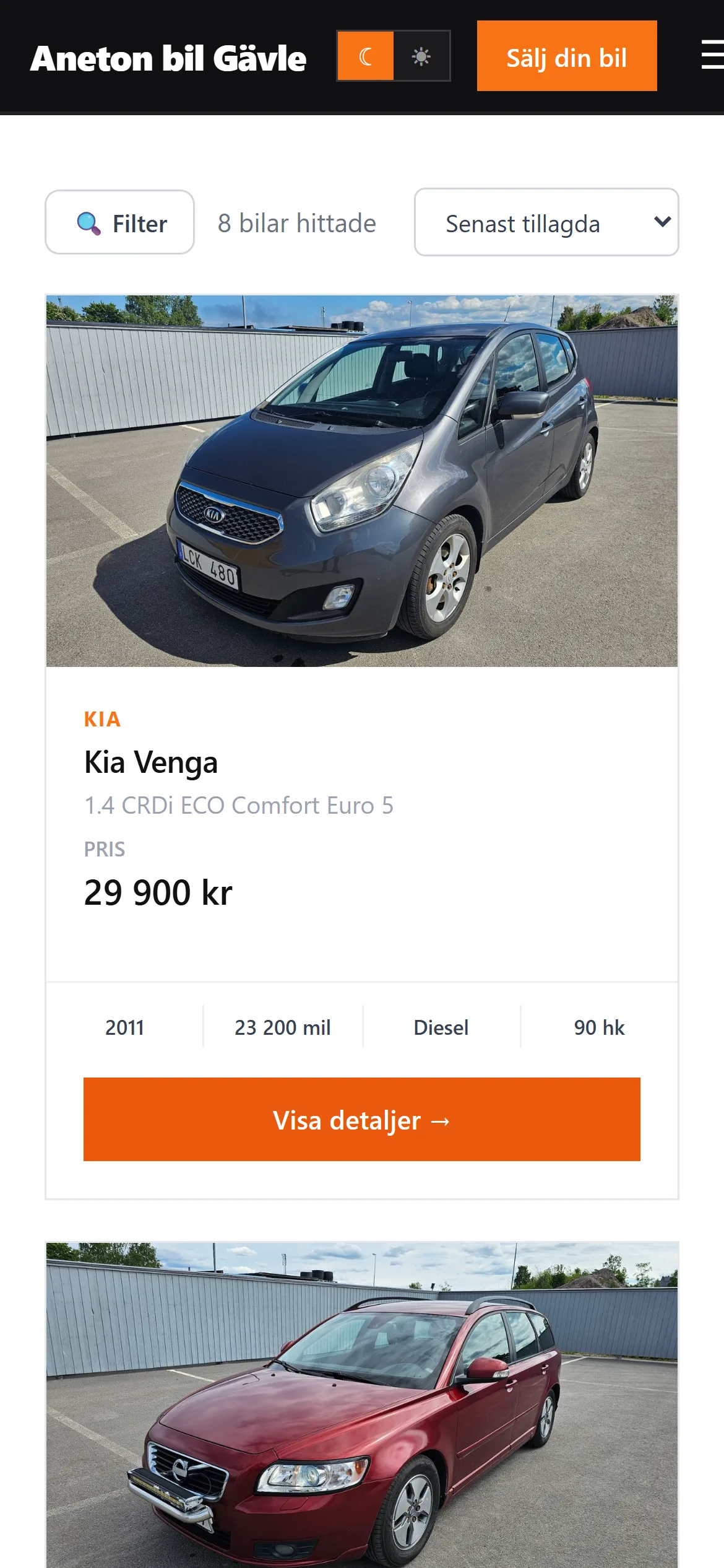 Samma sida i telefonen